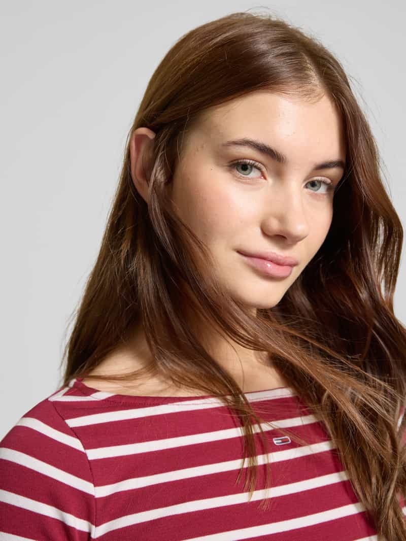Tommy Jeans Shirt met lange mouwen en labelstitching
