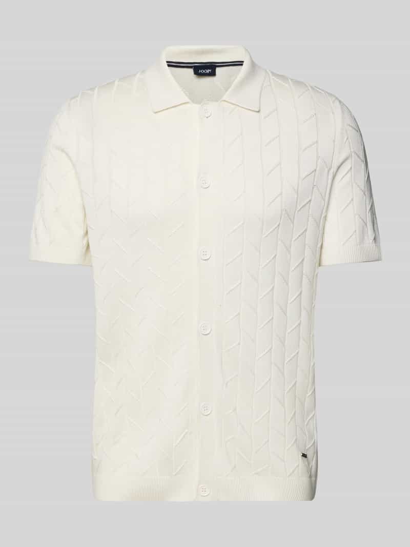 JOOP! Collection Gebreid jack met 1 2-mouwen model 'Kenoro'