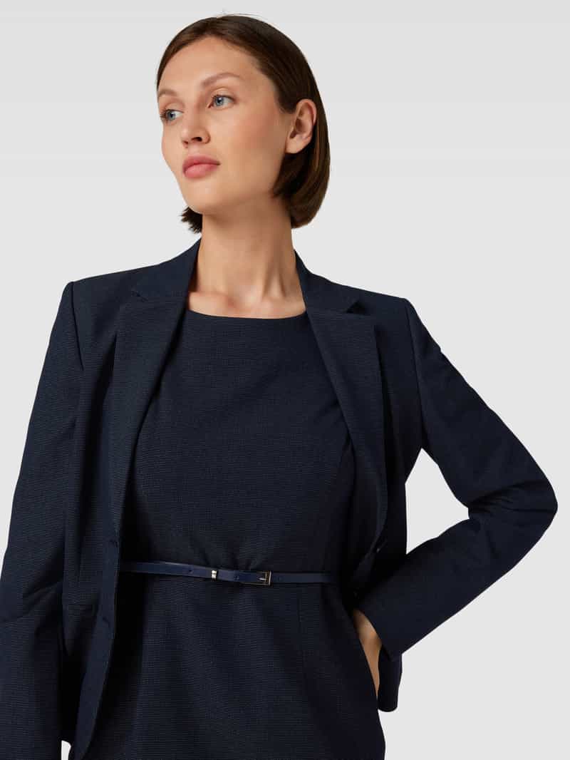 Christian Berg Woman Selection Knielange kokerjurk met fijn motief