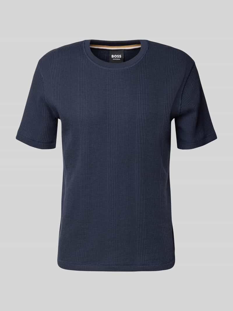 Boss Regular fit T-shirt van katoenmix