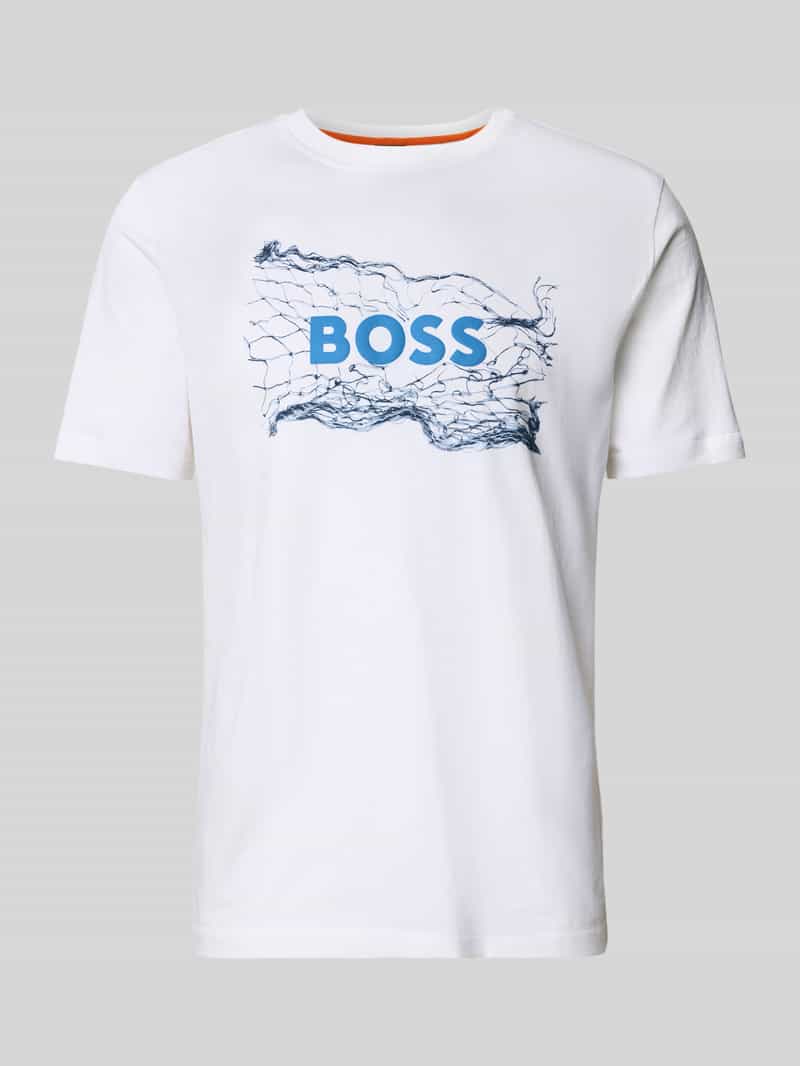 Boss Orange T-shirt met labelprint