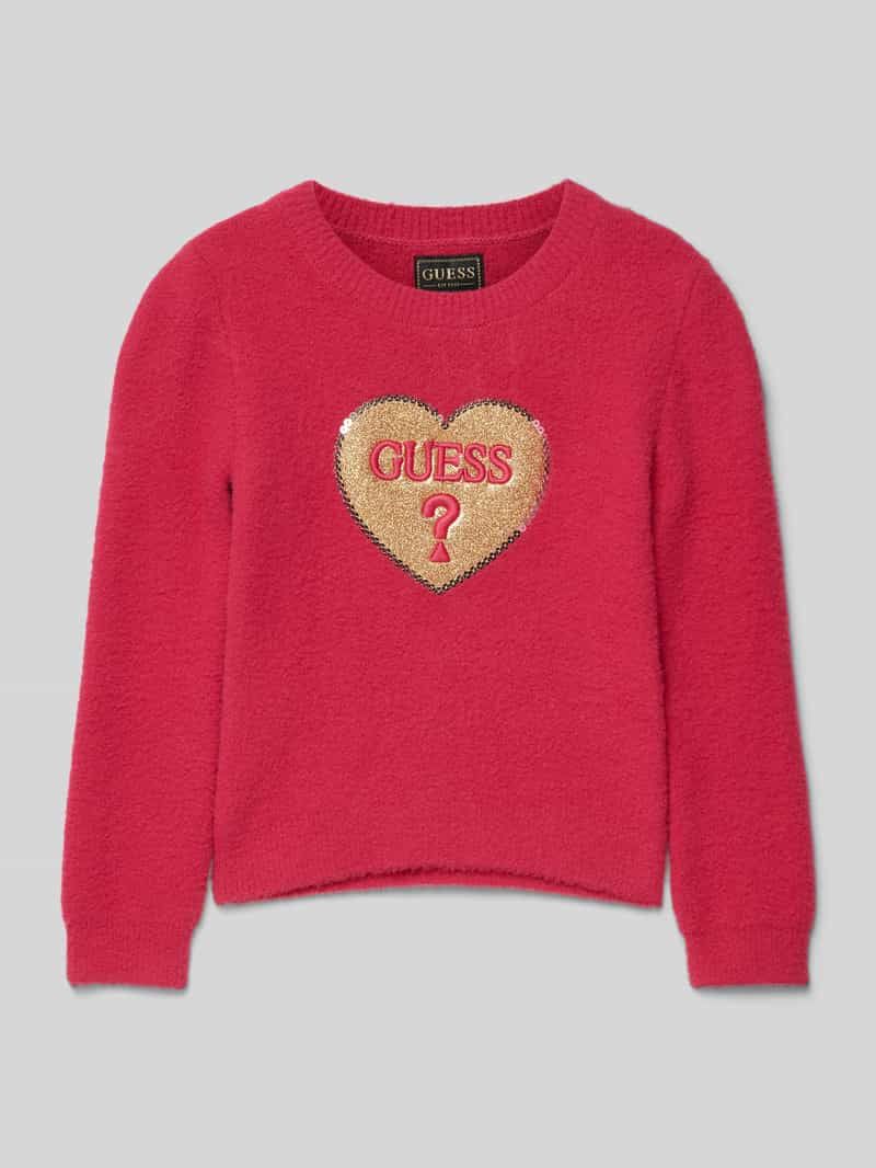 Guess Gebreid jack met labelpatch