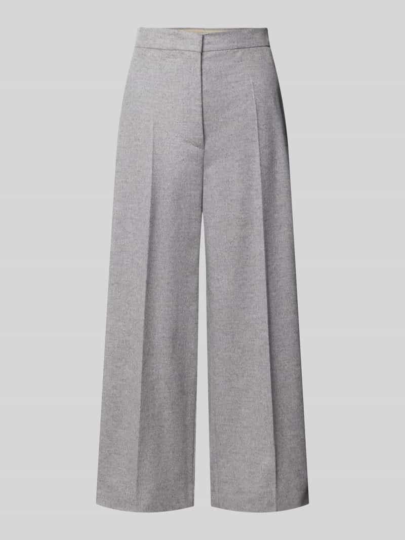 Max Mara Studio Stoffen broek van scheerwol met bandplooi