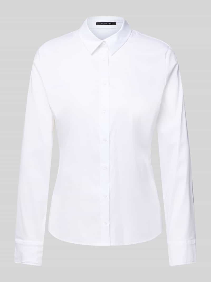 comma Regular fit overhemdblouse met doorknoopsluiting