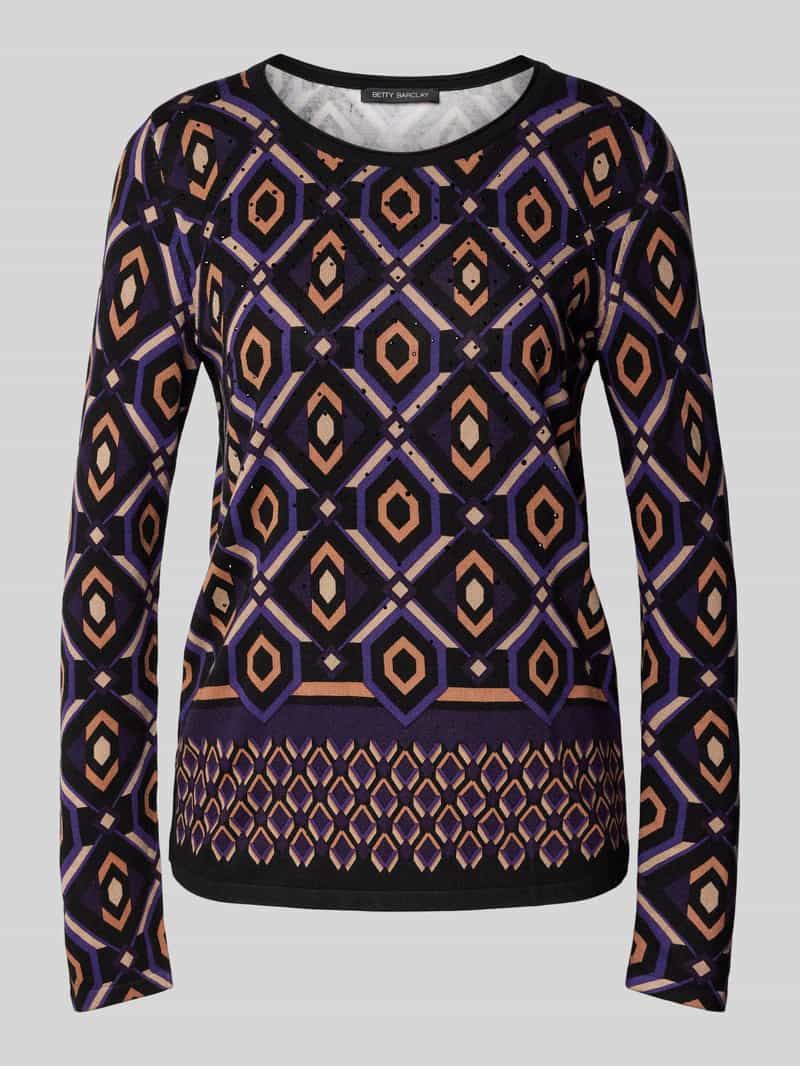 Betty Barclay Pullover van viscosemix met ronde hals
