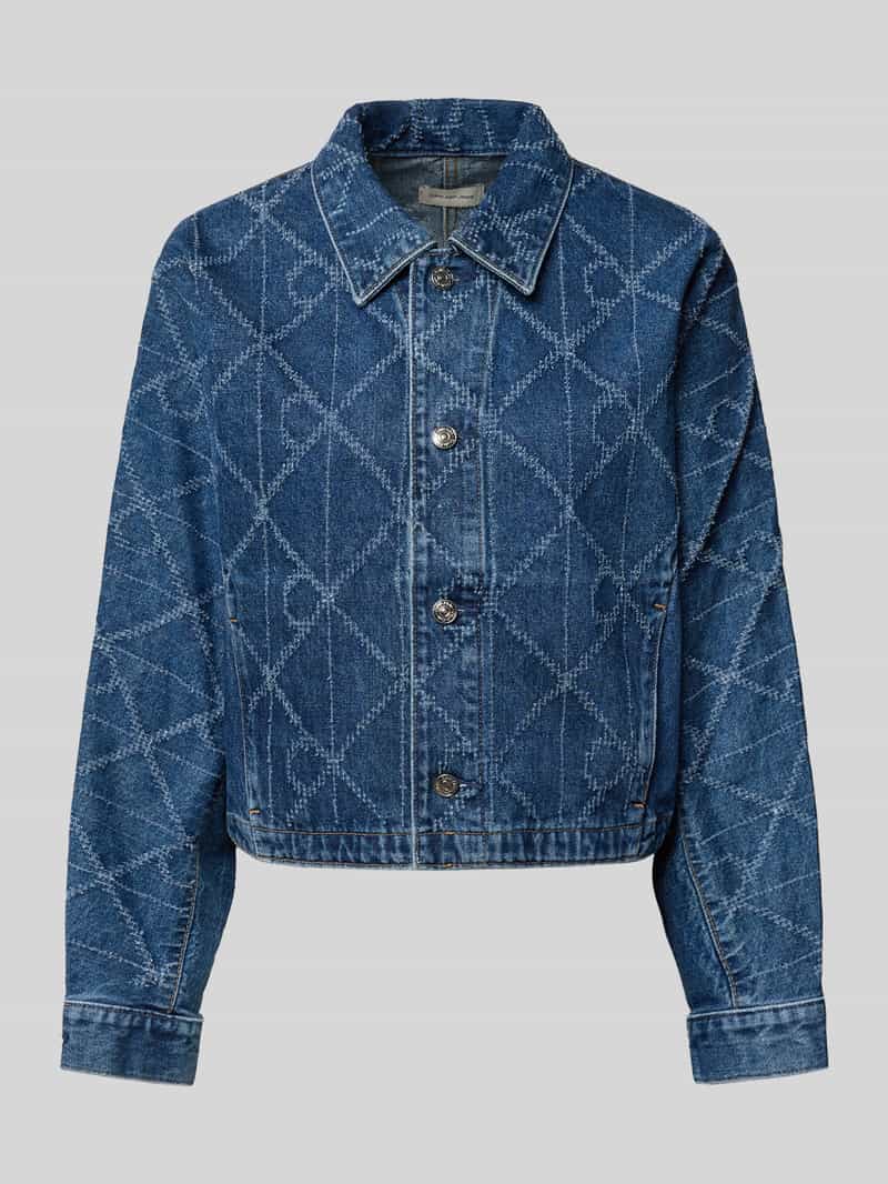 Calvin Klein Jeans Jeansjack met platte kraag en knoopsluiting