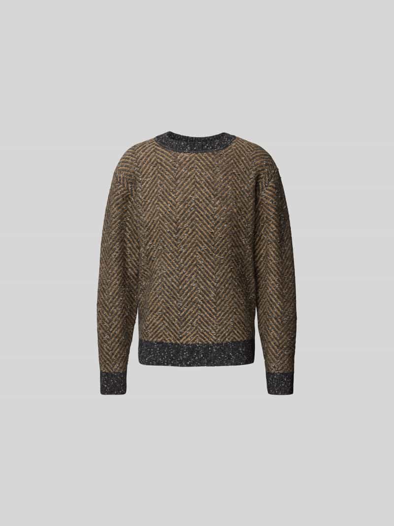 Pullover met geribde boorden