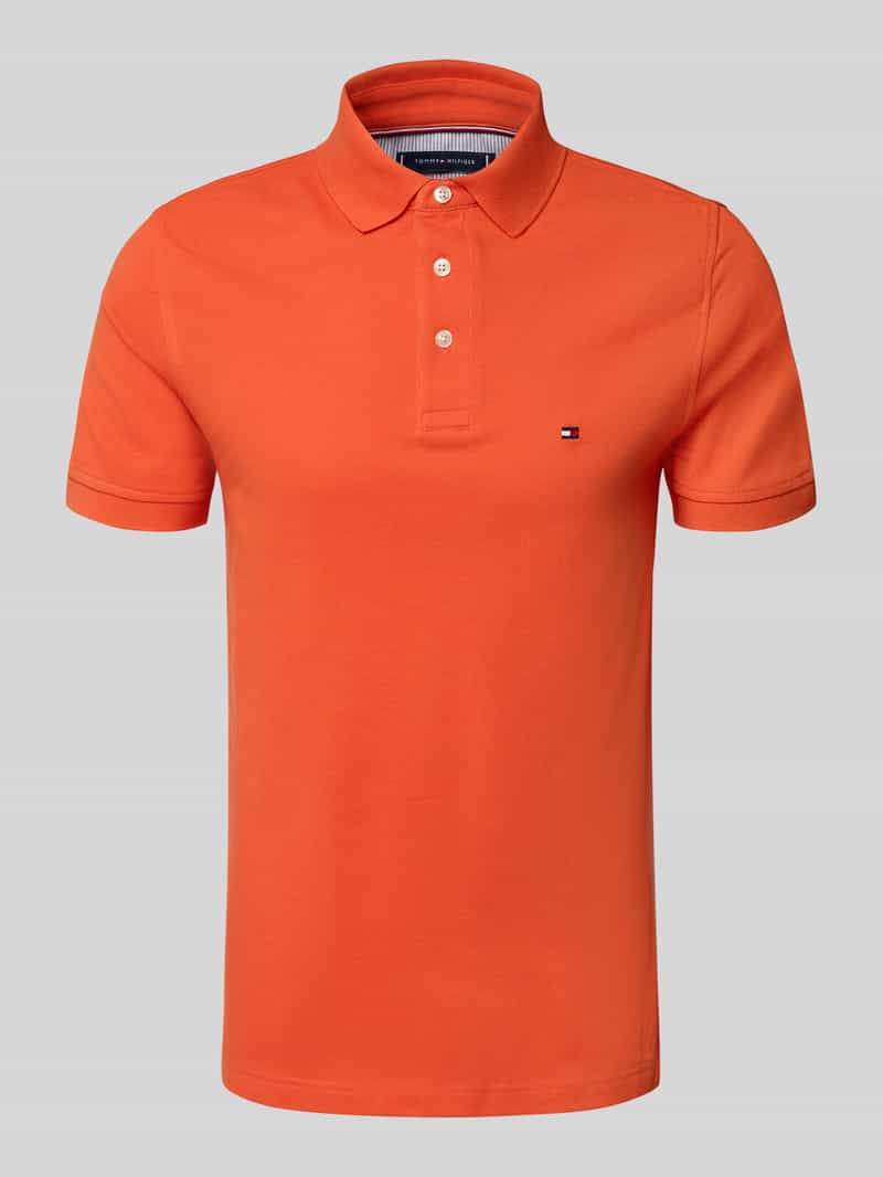 Tommy Hilfiger Slim fit poloshirt van een mix van katoen en elastaan