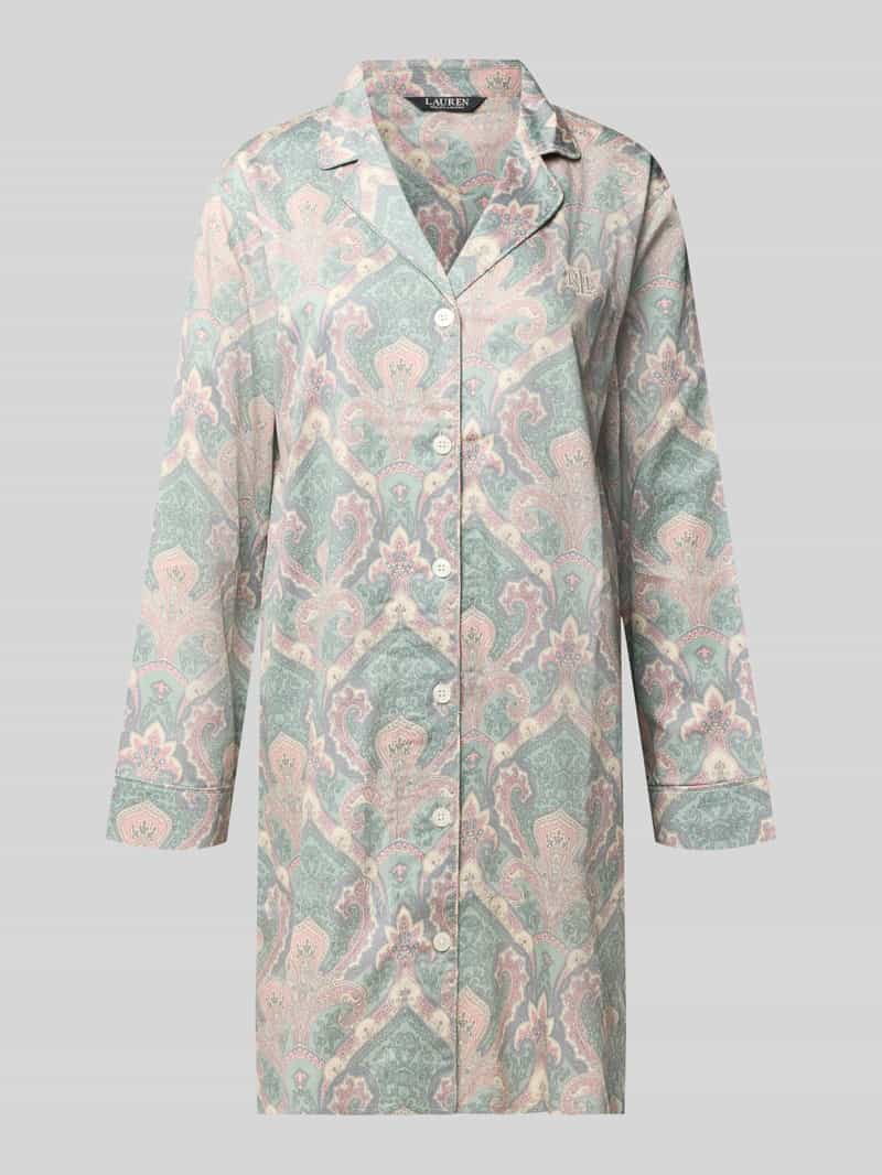 Lauren Ralph Lauren Nachthemd met relaxed fit van katoenmix