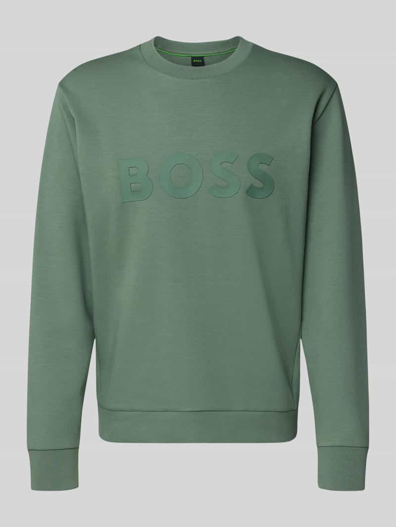 BOSS Green Regular fit sweatshirt van katoenmix model 'SALBO'