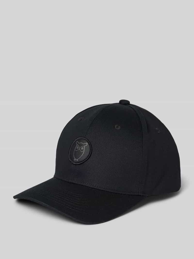 Knowledge Cotton Apparel Baseballpet met labeldetail