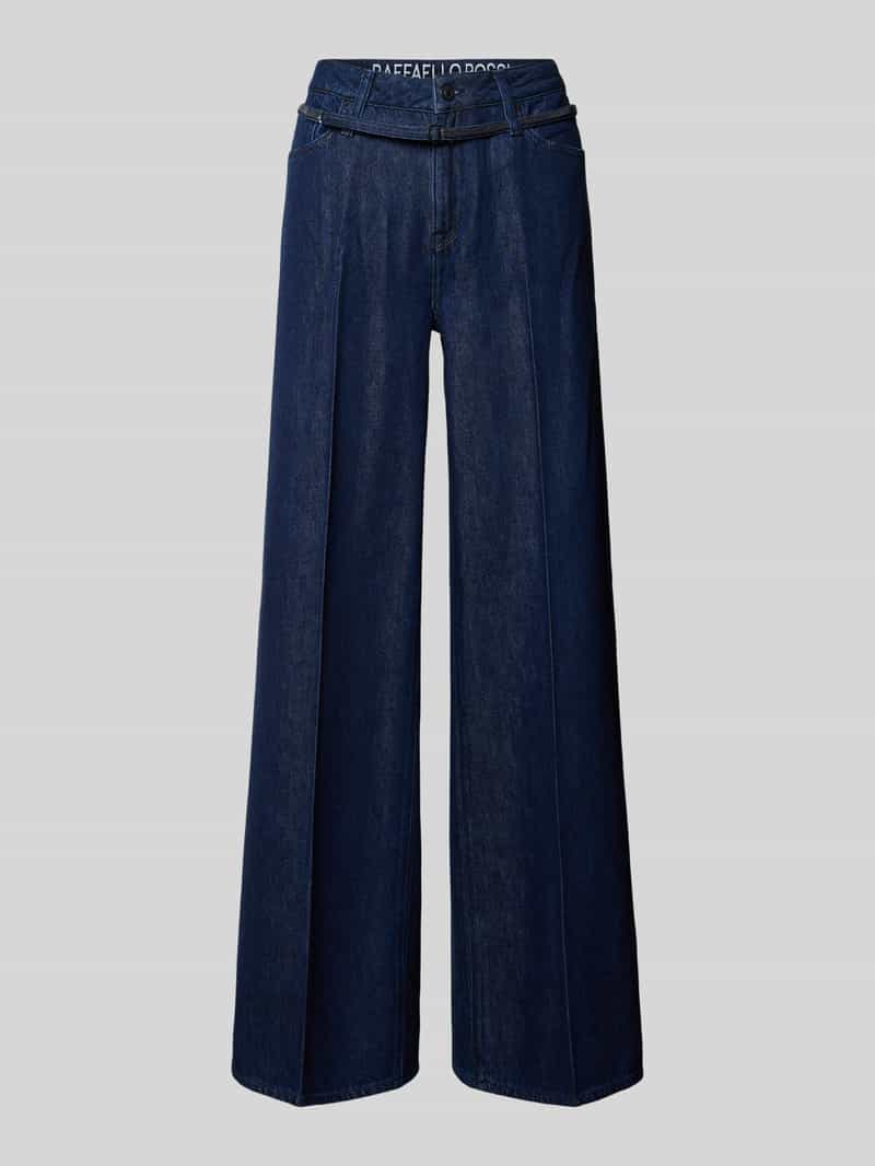 RAFFAELLO ROSSI Flared fit jeans met riem model 'SVENTY'