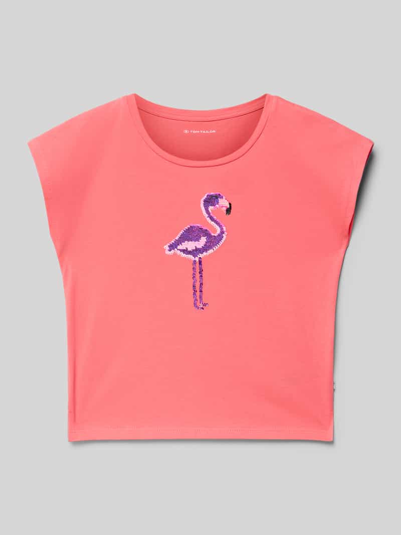 Tom Tailor Regular fit T-shirt van puur katoen
