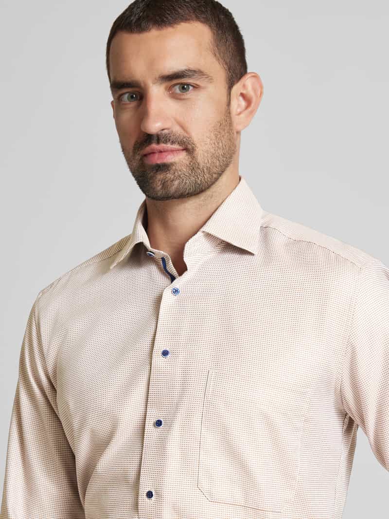 Eterna Comfort fit zakelijk overhemd met knoopsluiting