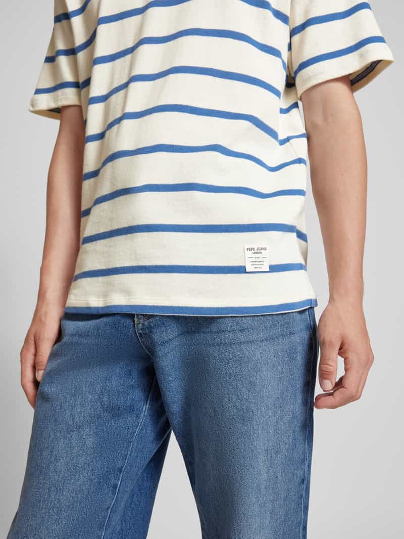 Pepe Jeans T-shirt met labelpatch model 'Alessandro'