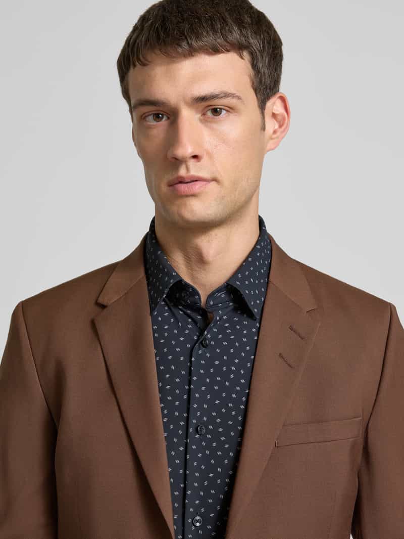 Boss Slim fit zakelijk overhemd met elastisch performancemateriaal model 'HANK'