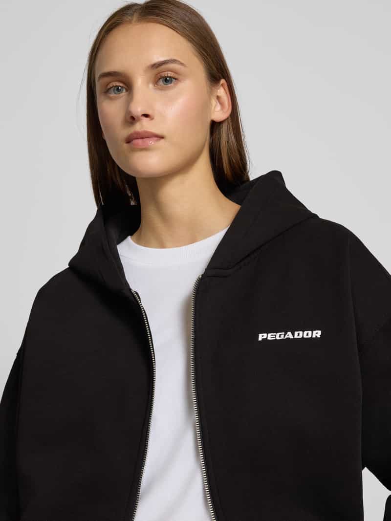 Pegador Oversized sweatjack met logostitching model 'Clarita'