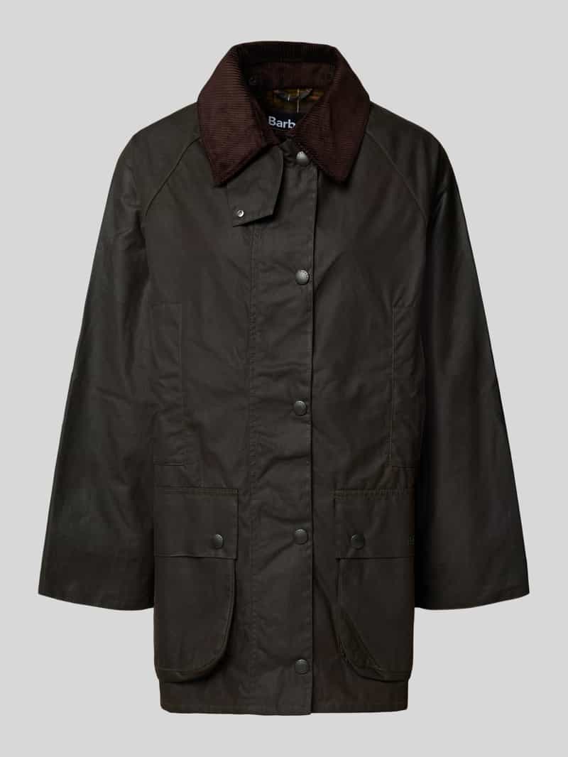 Barbour Oversized gewaxt jack van puur katoen model 'BEAUFORT'