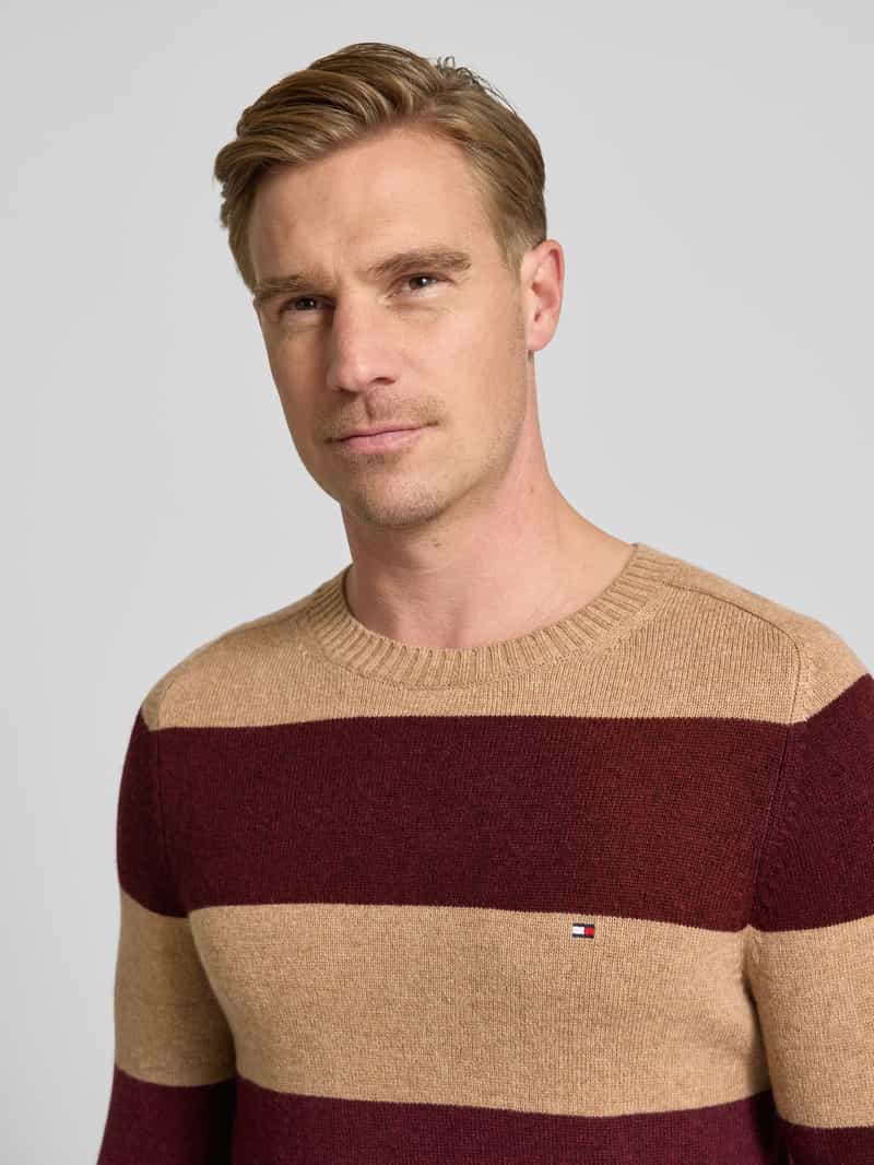 Tommy Hilfiger Regular fit gebreide pullover van het fijnste wol