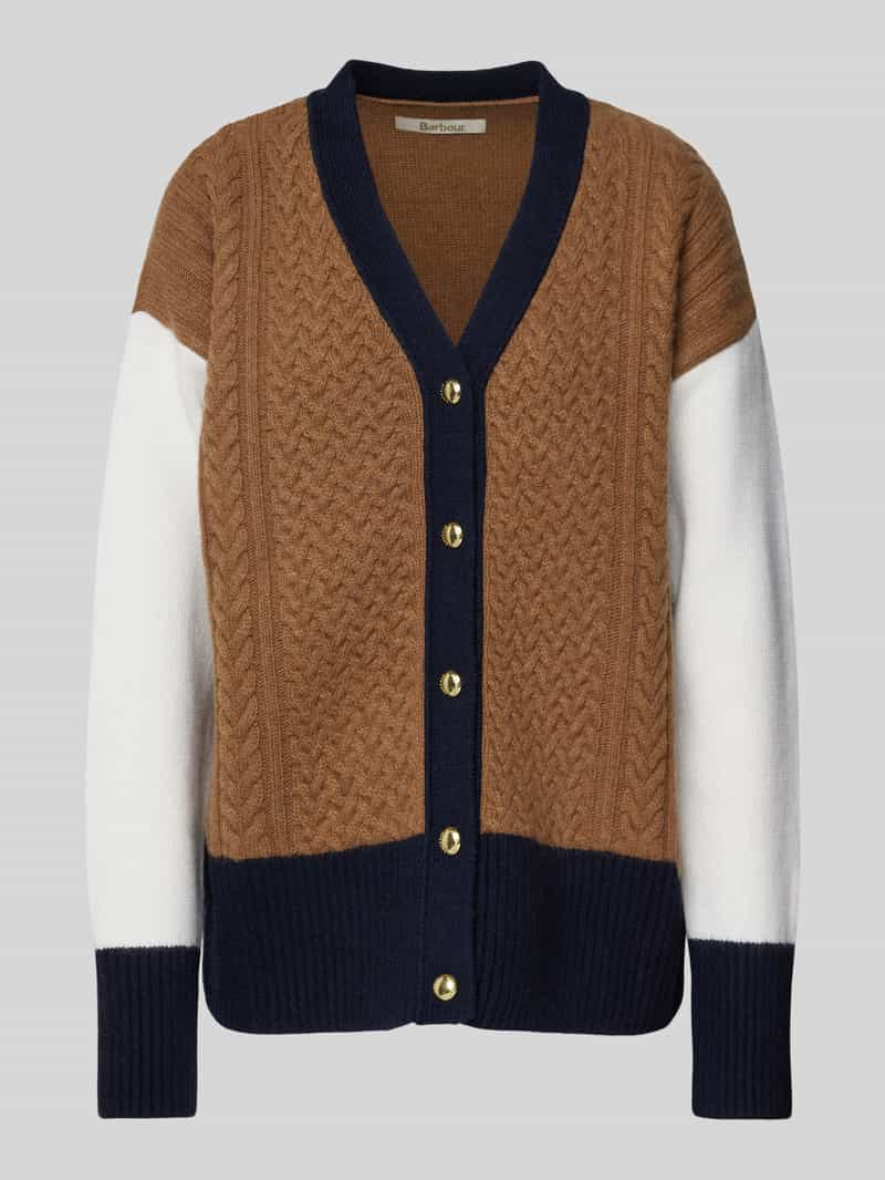 Barbour Cardigan met V-hals, model 'Marcy'