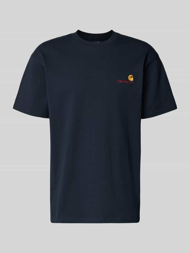 T-shirt met Labelstitching en Ronde hals