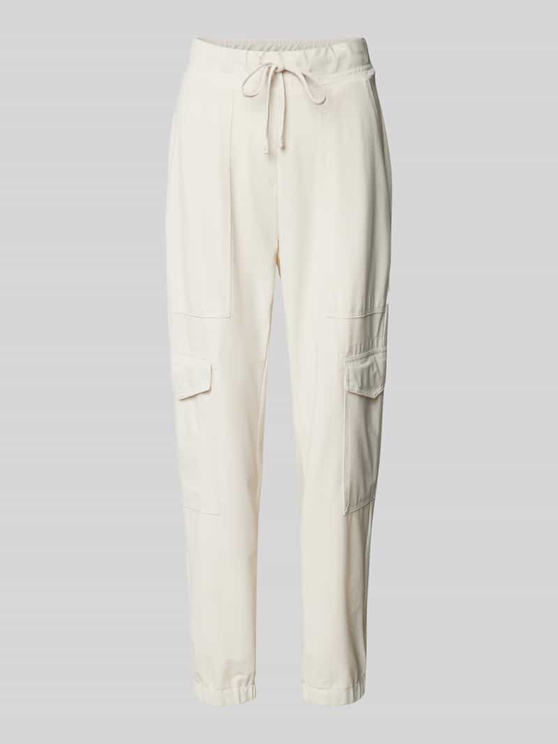 CAMBIO Tapered fit joggingbroek met verkort model 'KARO'