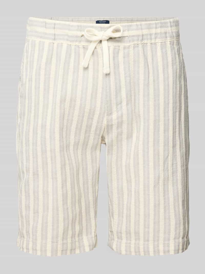 Bermuda met labeldetail en elastische band