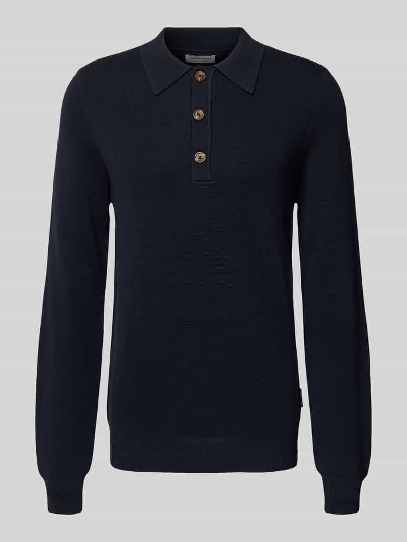 casual friday Gebreide pullover met polokraag model 'ABEL'