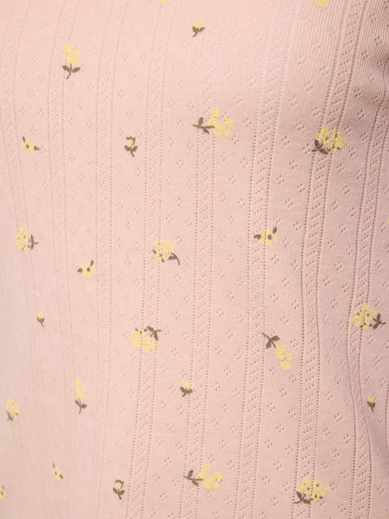 Jake*s Casual Pyjamabovendeel met ronde hals en golvende zoom