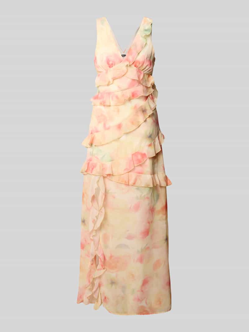 maxi-jurk met ruches