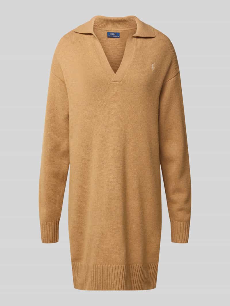 Polo Ralph Lauren Wollen jurk met logostitching
