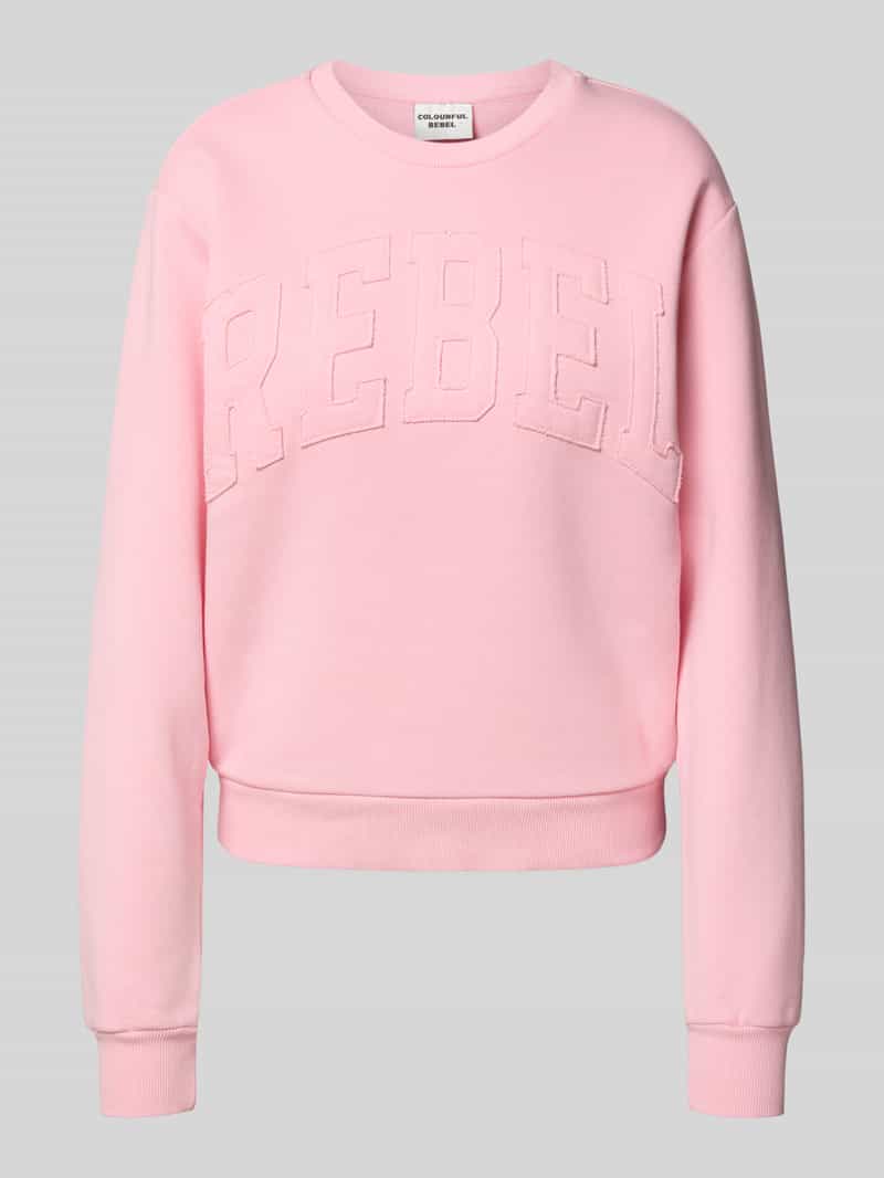 Colourful Rebel Sweatshirt met labelpatch model 'Rebel'