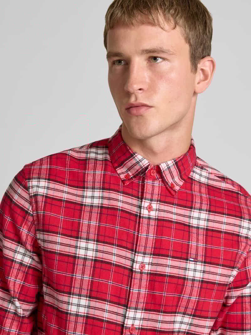 Tommy Jeans Regular fit vrijetijdsoverhemd van puur katoen