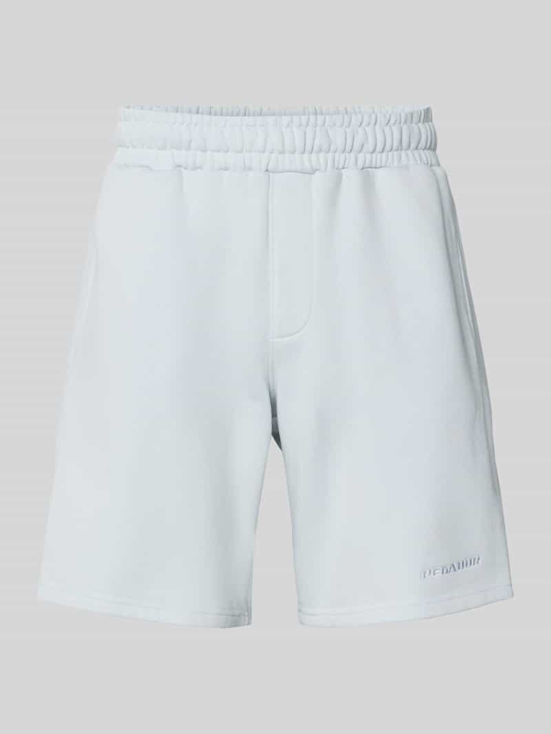 Pegador Relaxed fit sweatshorts met labelstitching