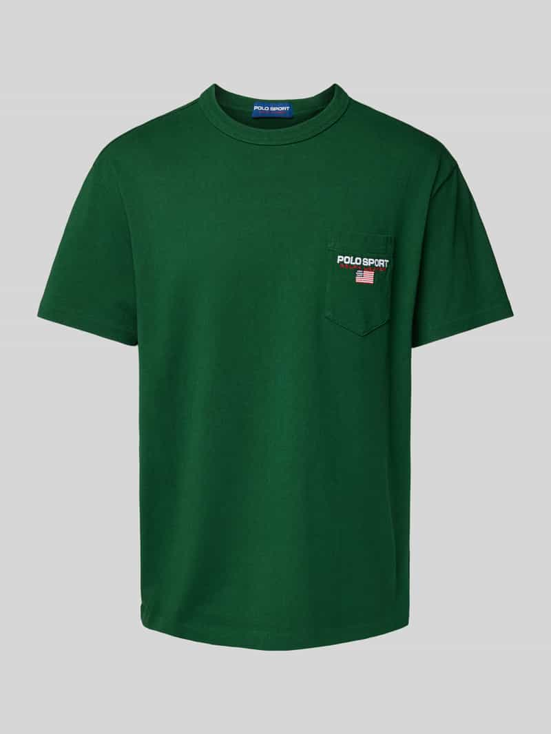 Polo Sport T-shirt met labelstitching