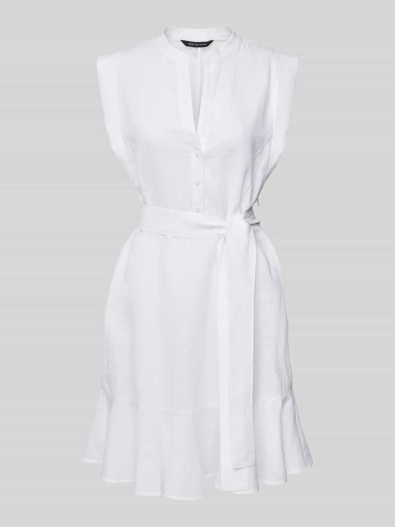Armani Exchange Mini-jurk met strikceintuur