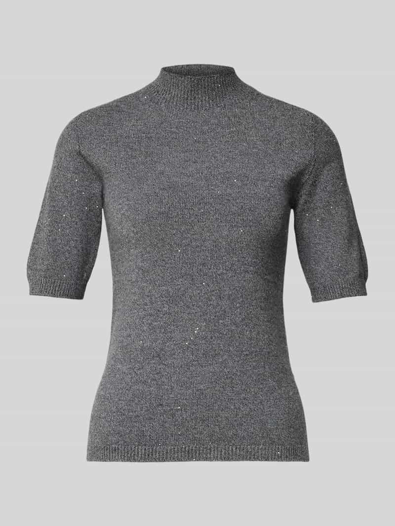 Liu Jo White Gebreid shirt met opstaande kraag