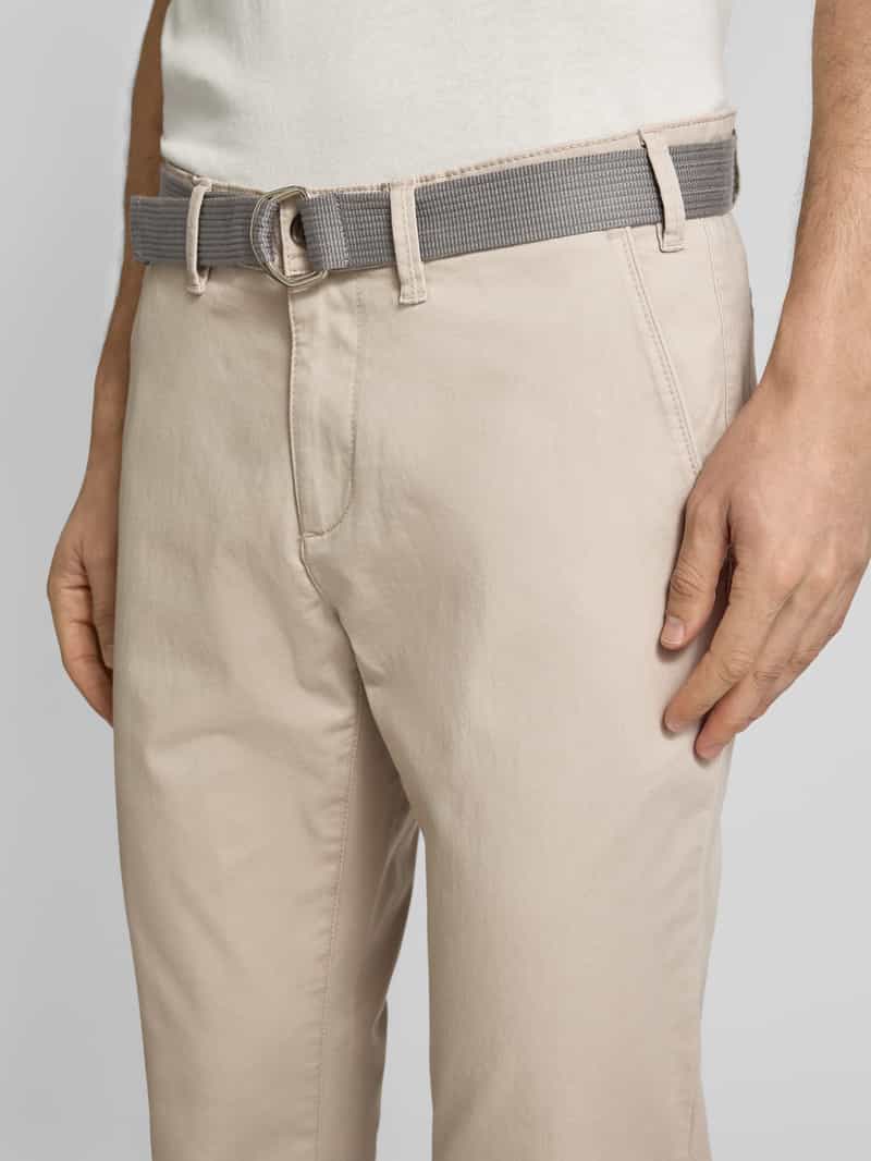 MCNEAL Slim fit chino met riem