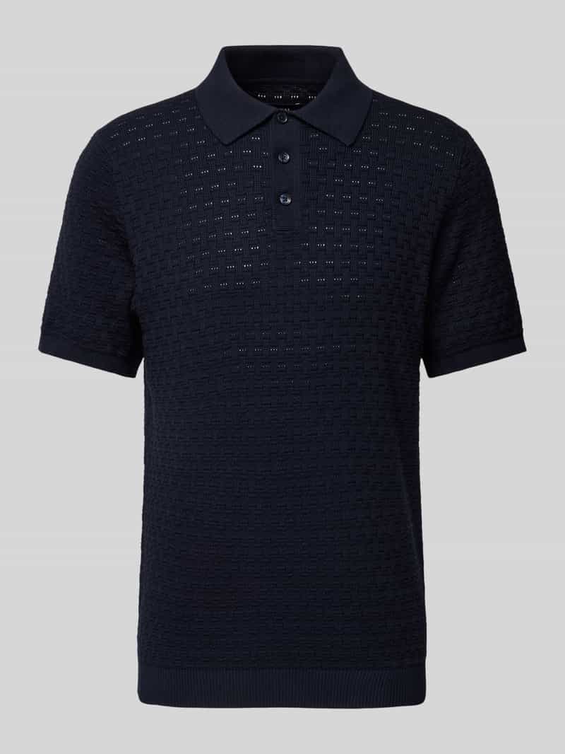 MCNEAL Regular fit poloshirt met structuurmotief