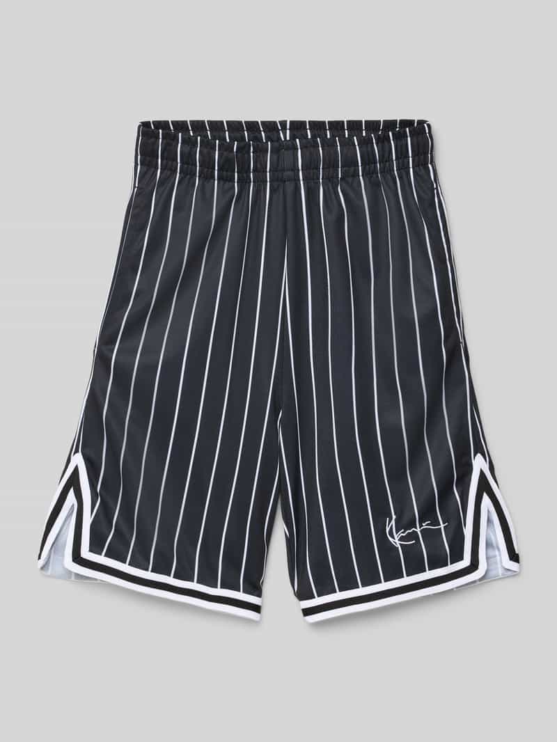 Karl Kani Loose fit korte broek met labelstitching