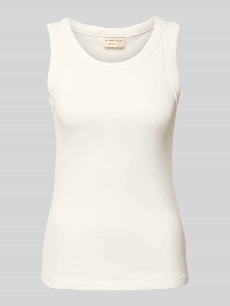 Tom Tailor Regular fit tanktop van een mix van katoen en elastaan