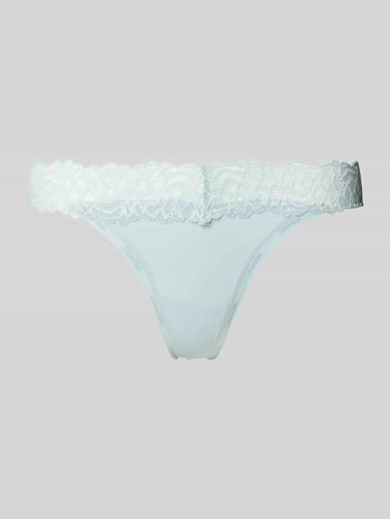 Calvin Klein Underwear String met kantgarnering