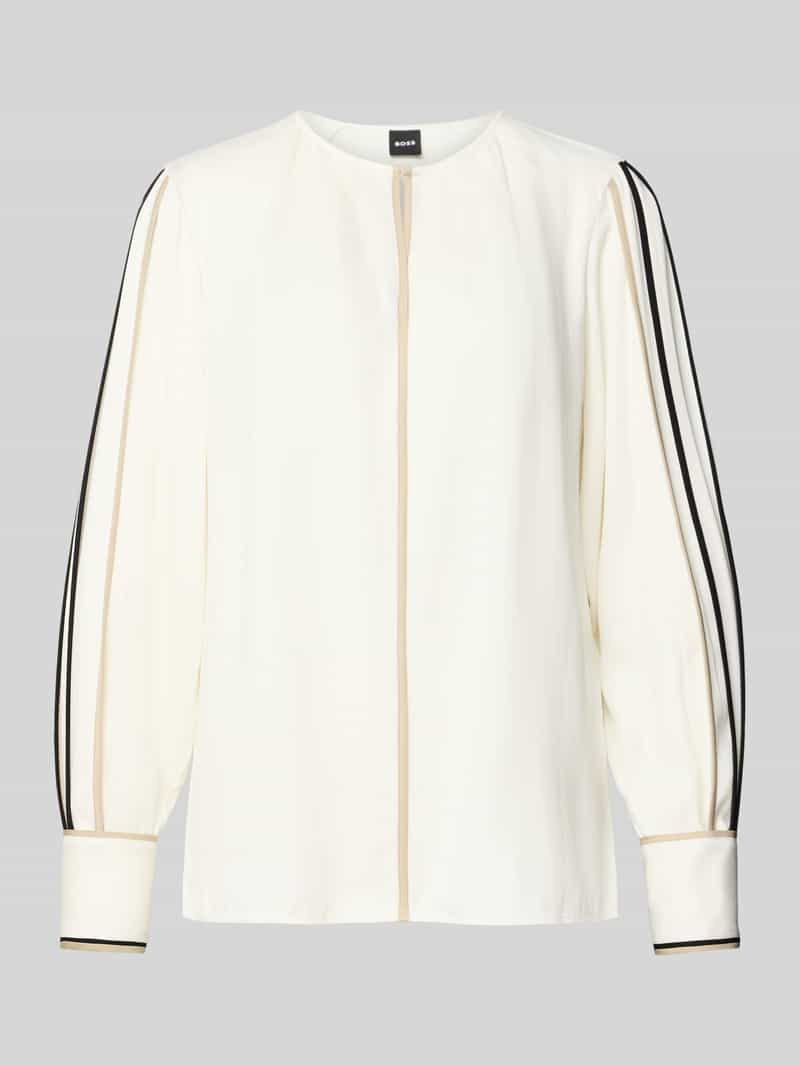 Boss Regular fit blouse met lange mouwen van een viscosemix model 'BANARIAH'