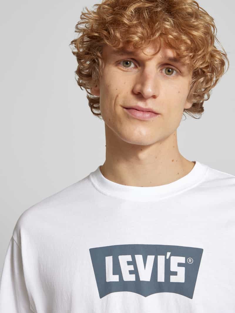 Levi's T-shirt met labelprint