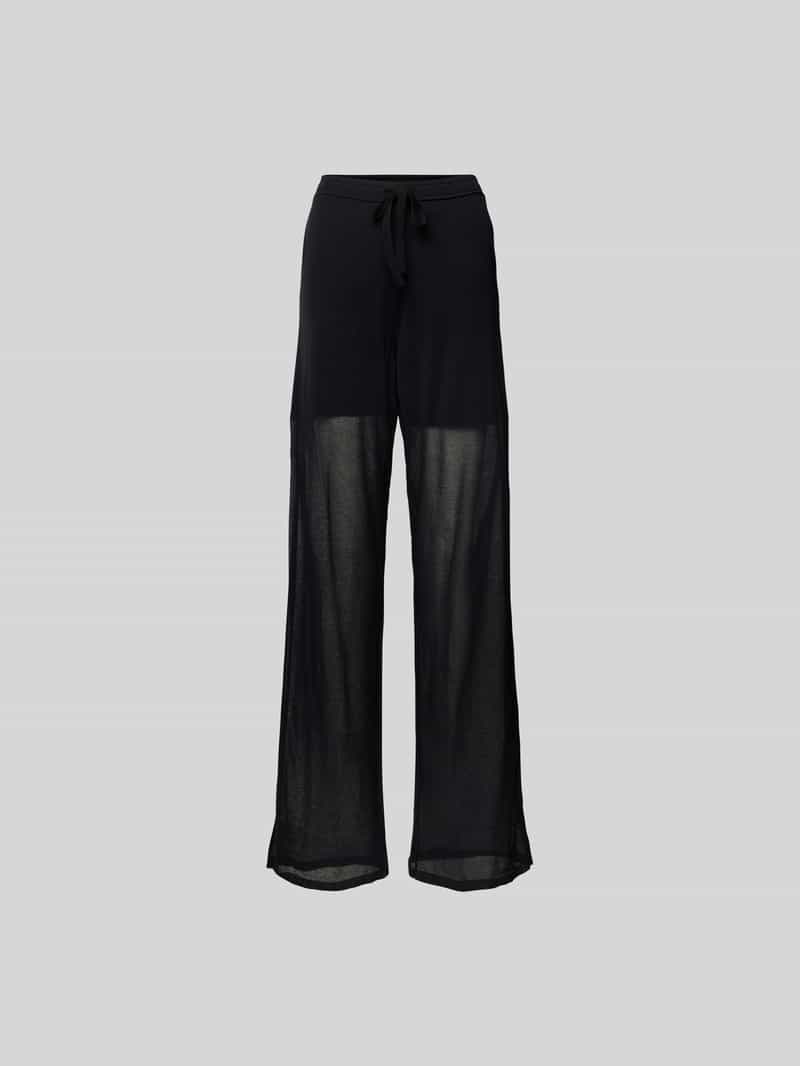 Stoffen broek in semitransparant design
