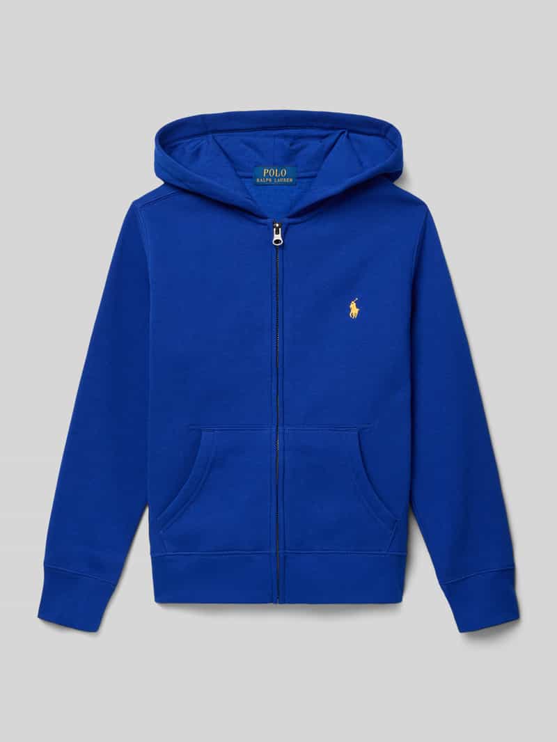 Polo Ralph Lauren Teens Regular fit sweatjack met logostitching model 'Tops'