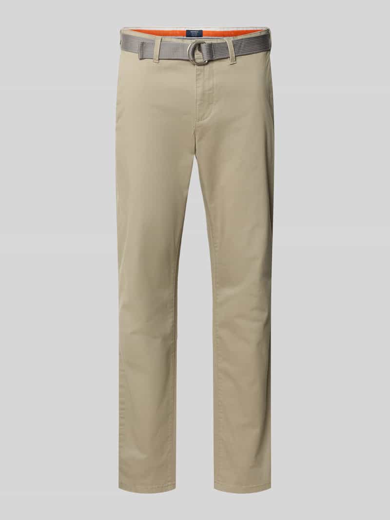 MCNEAL Slim fit chino met riem