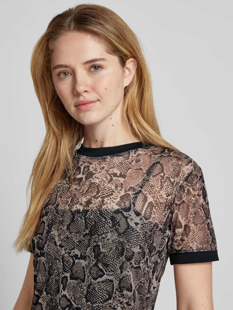 Joop! T-shirt met opstaande kraag