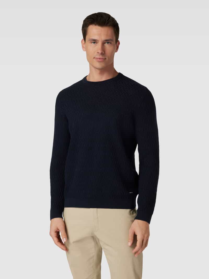 Gebreide pullover met structuurmotief, model 'Fabion' JOOP! Collection