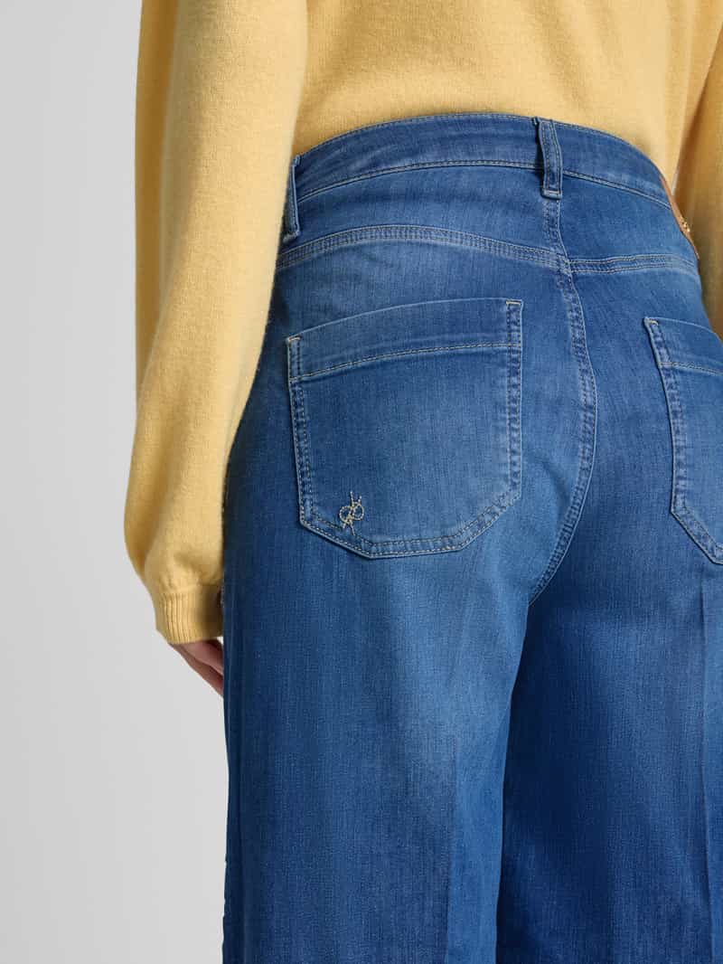 RAFFAELLO ROSSI Wide leg jeans in verkorte pasvorm model 'MIRU'